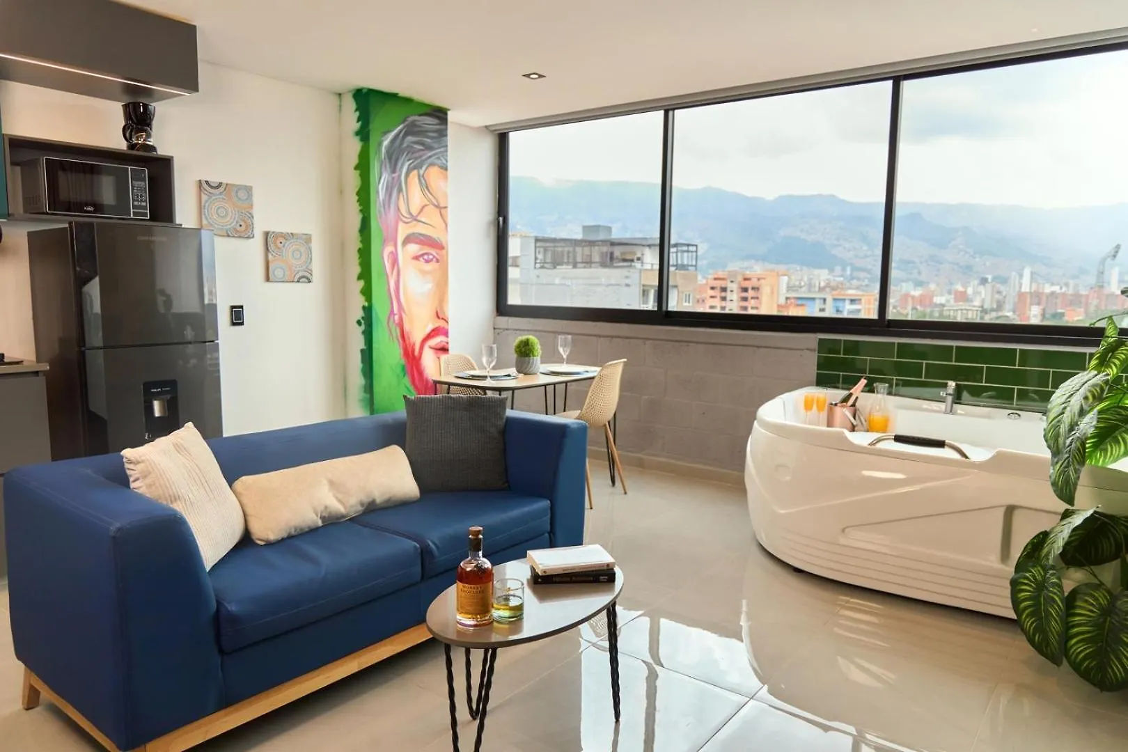 Stadio Comfort Jacuzzi Rosa Negra Aparta-Suite Medellín Apartmán